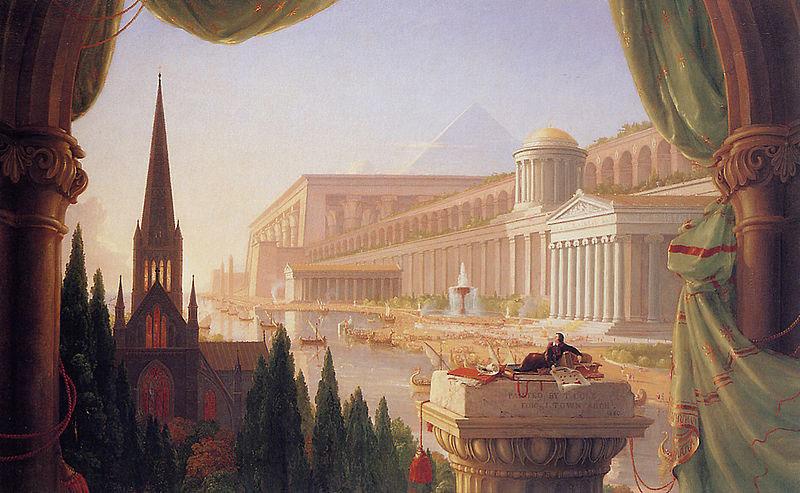 Thomas Cole The dream of the architect oil painting picture